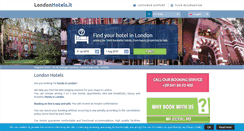 Desktop Screenshot of londonhotels.it